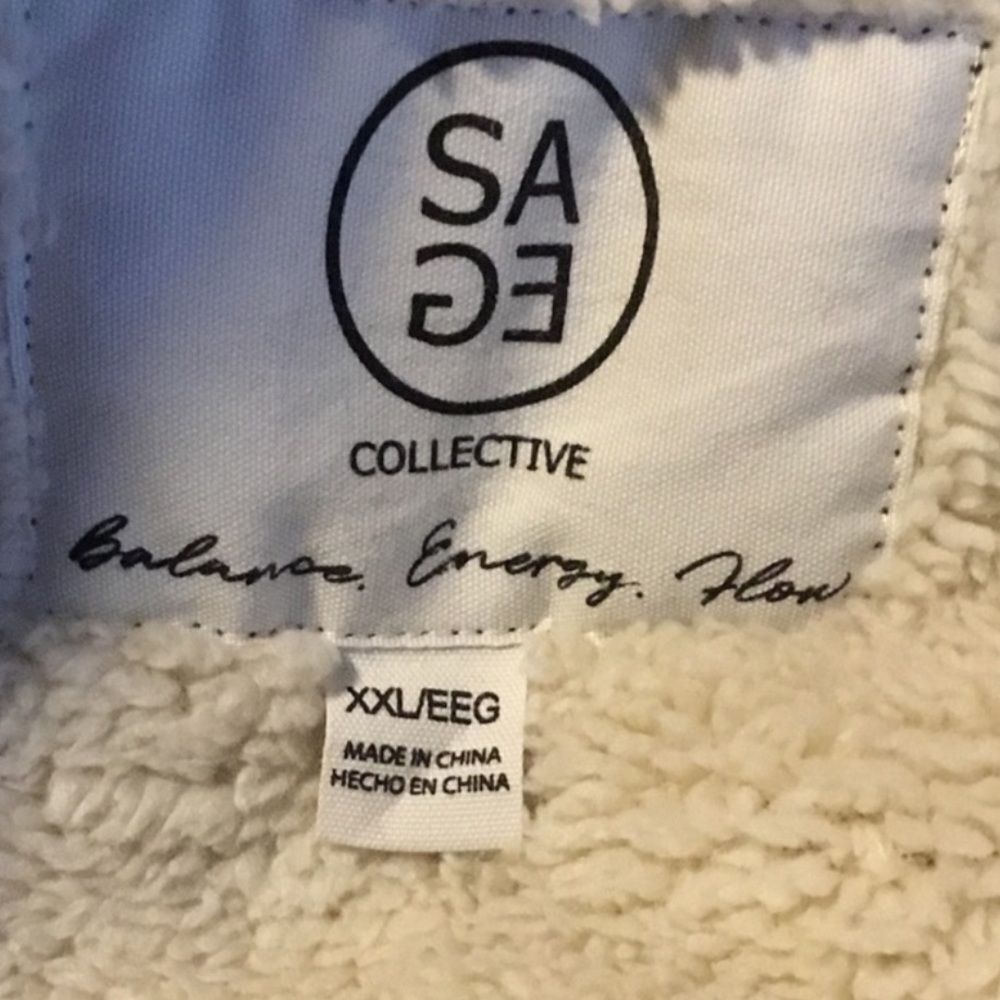 SAGE Sage Long Sleeve Plaid Super Plush Sherpa Lined Fleece Shirt Jacket XXL 2X - Picture 11 of 14